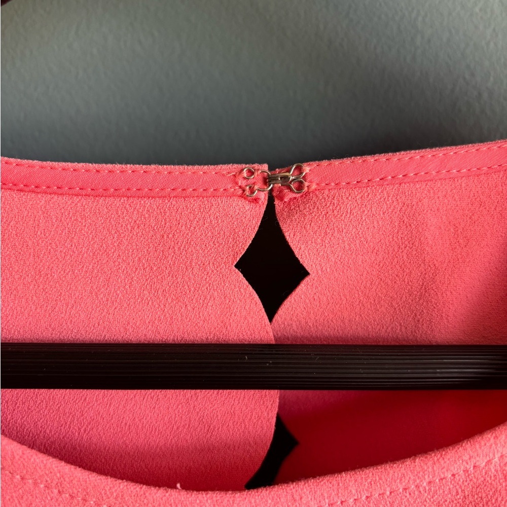 Loft Coral Pink Scalloped Dress - Picture 7 of 10